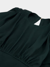 Zimmermann Bottle Green Eden Cascading Mini Dress
