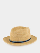 Borsalino Natural Turquoise Argentina Fine Raffia Crochet Hat