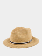 Borsalino Raffia Wide-Brim Fedora Hat