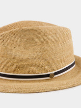 Borsalino Raffia Wide-Brim Fedora Hat