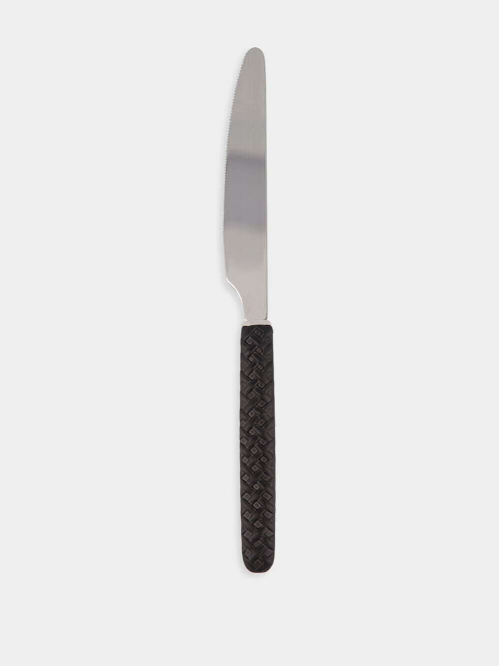 Black Intreccio Dinner Knife