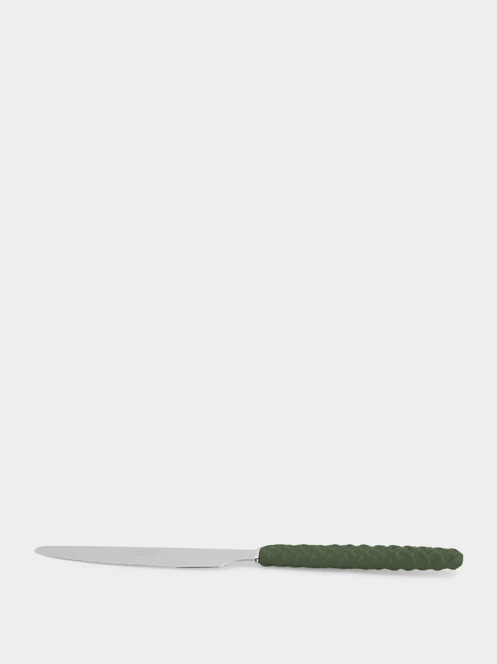 Green Intreccio Dinner Knife