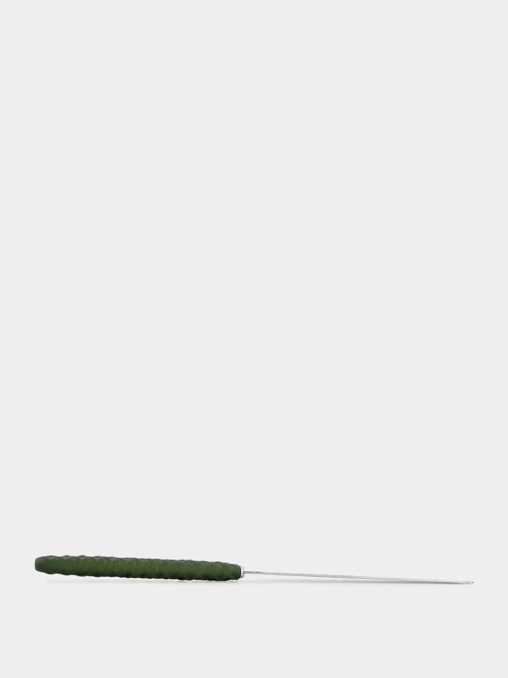 Green Intreccio Dinner Knife