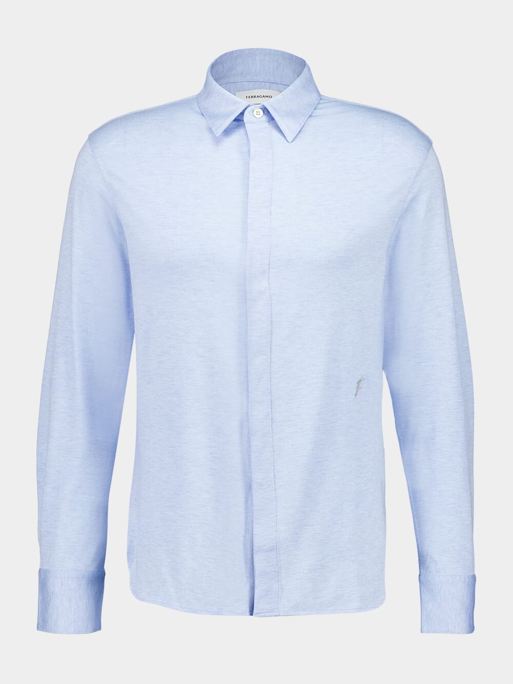 Light Blue Stretch Jersey Shirt