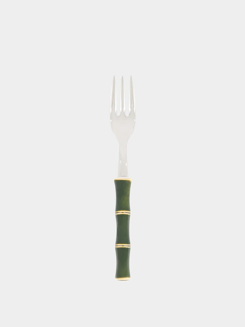 Green Bamboo Dessert Fork