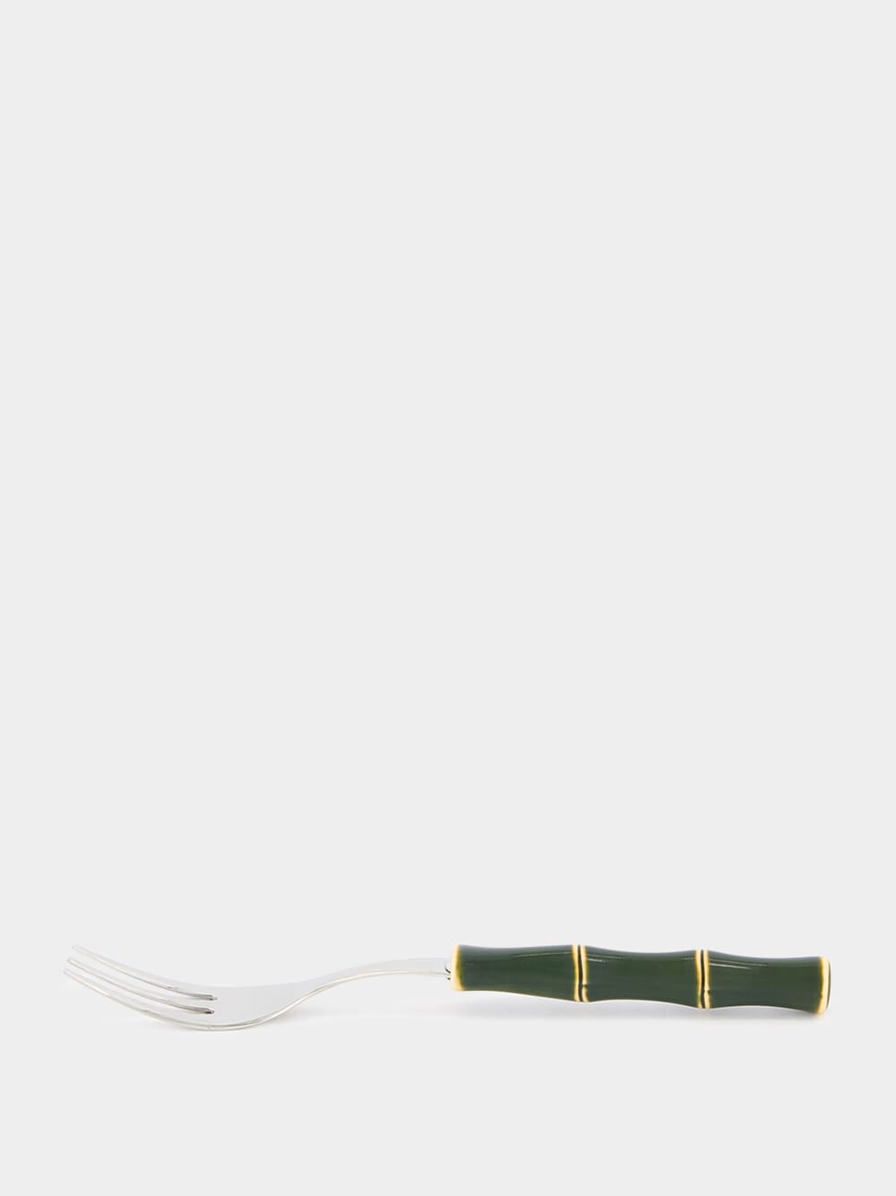 Green Bamboo Dessert Fork