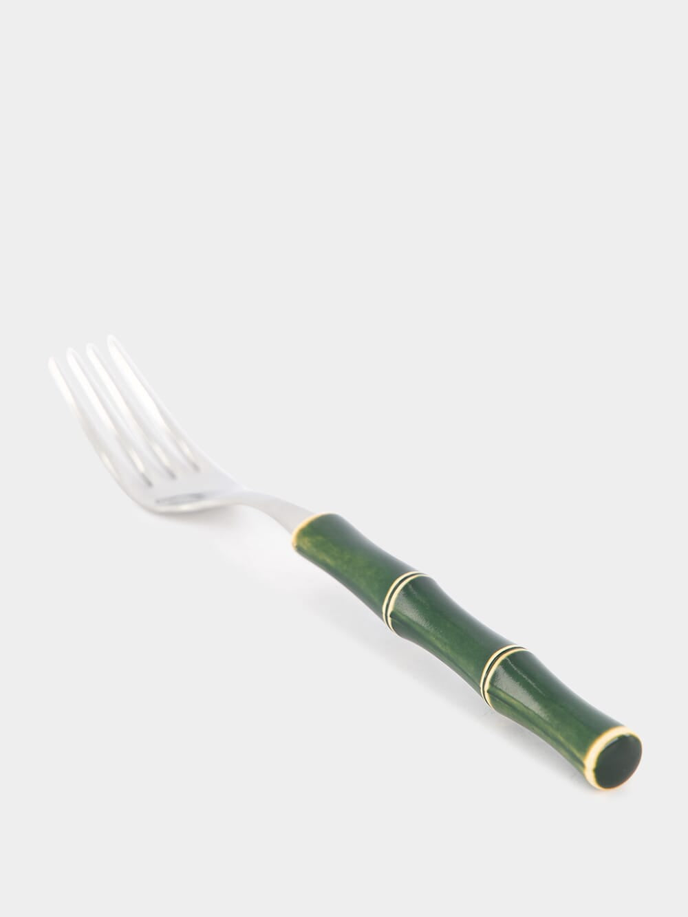 Green Bamboo Dessert Fork