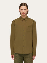 Ferragamo Olive Green Cotton Shirt