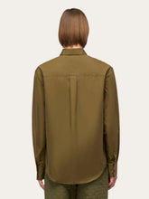 Ferragamo Olive Green Cotton Shirt