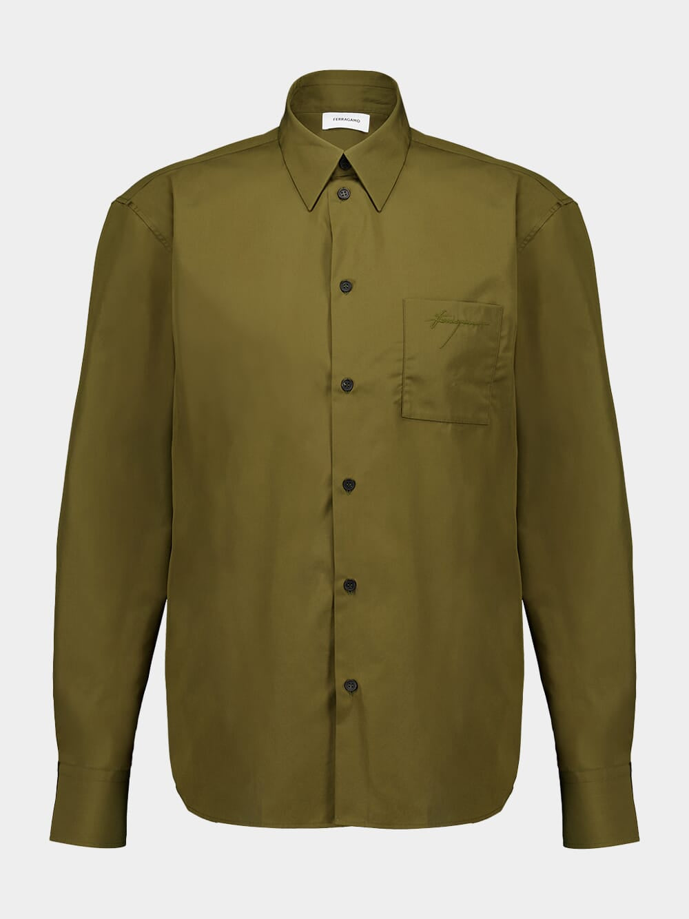 Olive Green Cotton Shirt