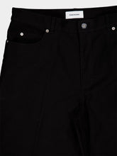 Ferragamo Black Straight-Leg Cotton Trousers