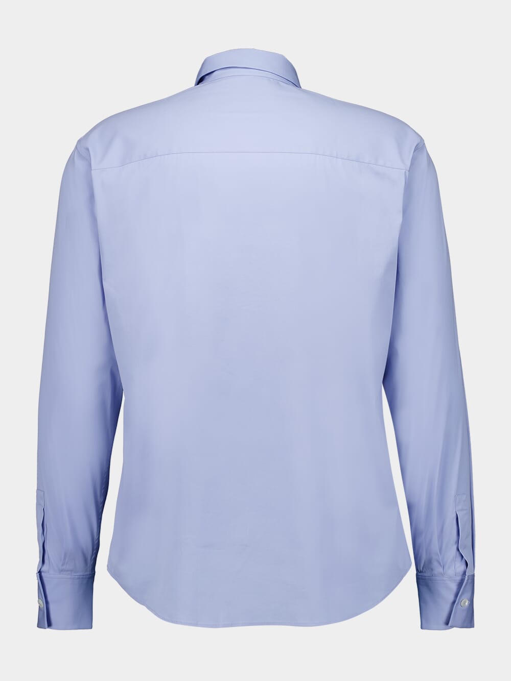 Light Blue Stretch Cotton Poplin Shirt