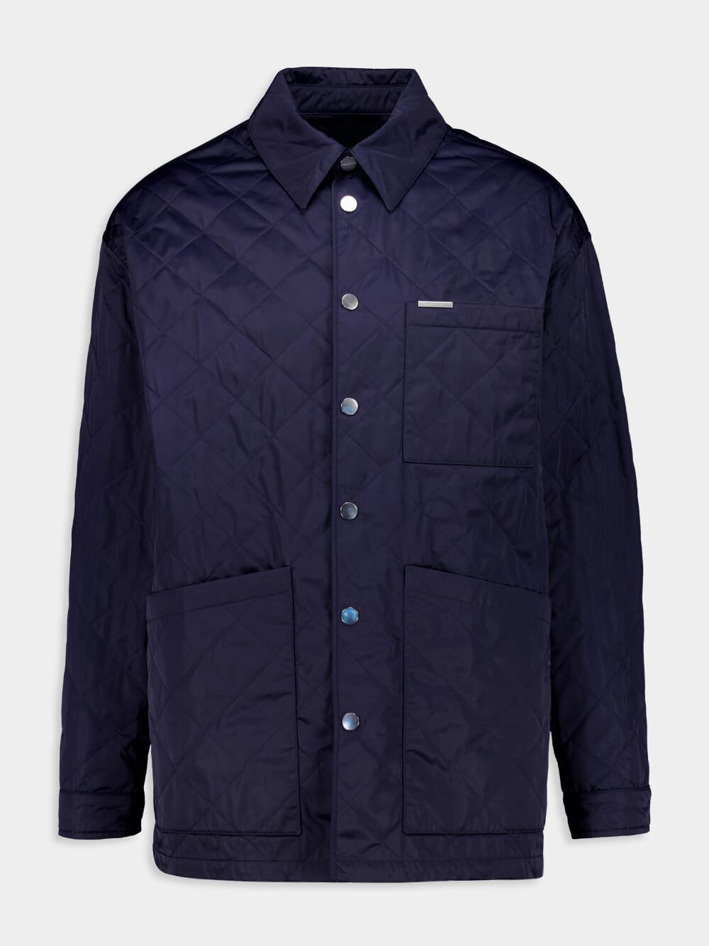 Navy Quilted Nylon Jacket