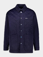 Ferragamo Navy Quilted Nylon Jacket