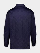 Ferragamo Navy Quilted Nylon Jacket