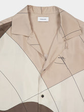 Ferragamo Parachute Printed Silk Bowling Shirt