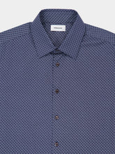 Ferragamo Navy Blue Ferragamo Monogram Shirt