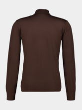 Ferragamo Espresso Brown Wool Turtleneck Jumper
