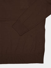Ferragamo Espresso Brown Wool Turtleneck Jumper