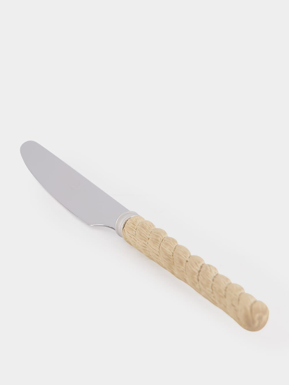 Beige Rope Dessert Knife