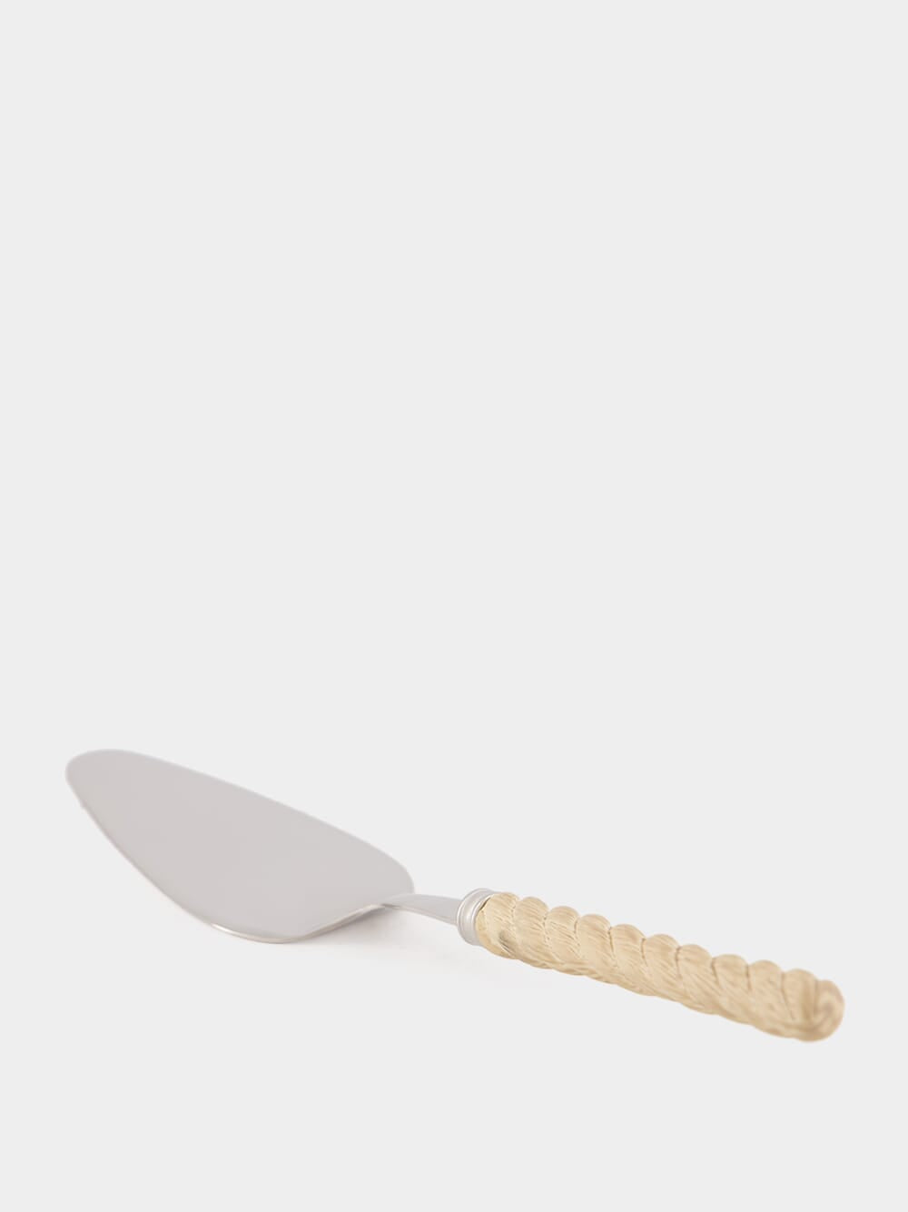 Beige Rope Cake Server