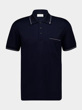 Ferragamo Navy Blue Gancini Polo Shirt