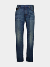 Ferragamo Vintage Blue Five-Pocket Straight-Leg Jeans
