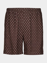 Ferragamo Espresso Silk Bermuda Shorts