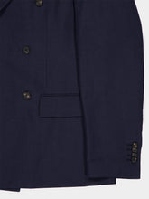 Ferragamo Navy Blue Double-Breasted Blazer