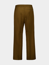 Ferragamo Brown Wool Blend Track Pants