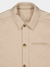 Ferragamo Light Beige Mélange Wool and Cashmere Blouson