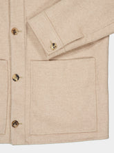 Ferragamo Light Beige Mélange Wool and Cashmere Blouson