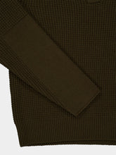 Ferragamo Olive Green Wool Polo Sweater