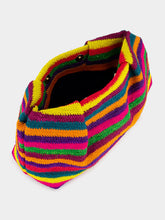 Sensi Studio Multicolour Striped Pouch Sisal Mini