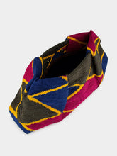 Sensi Studio Multicolour Rhombus Sisal Maxi Pouch