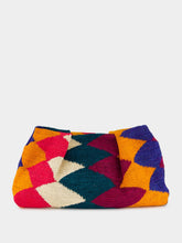 Sensi Studio Multicolour Pattern Sisal Medium Pouch