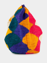 Sensi Studio Multicolour Pattern Sisal Medium Pouch