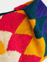 Sensi Studio Multicolour Pattern Sisal Medium Pouch