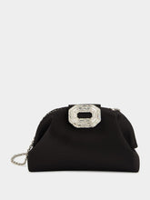 Black Camelia Satin Clutch | HP - Fashion Clinic