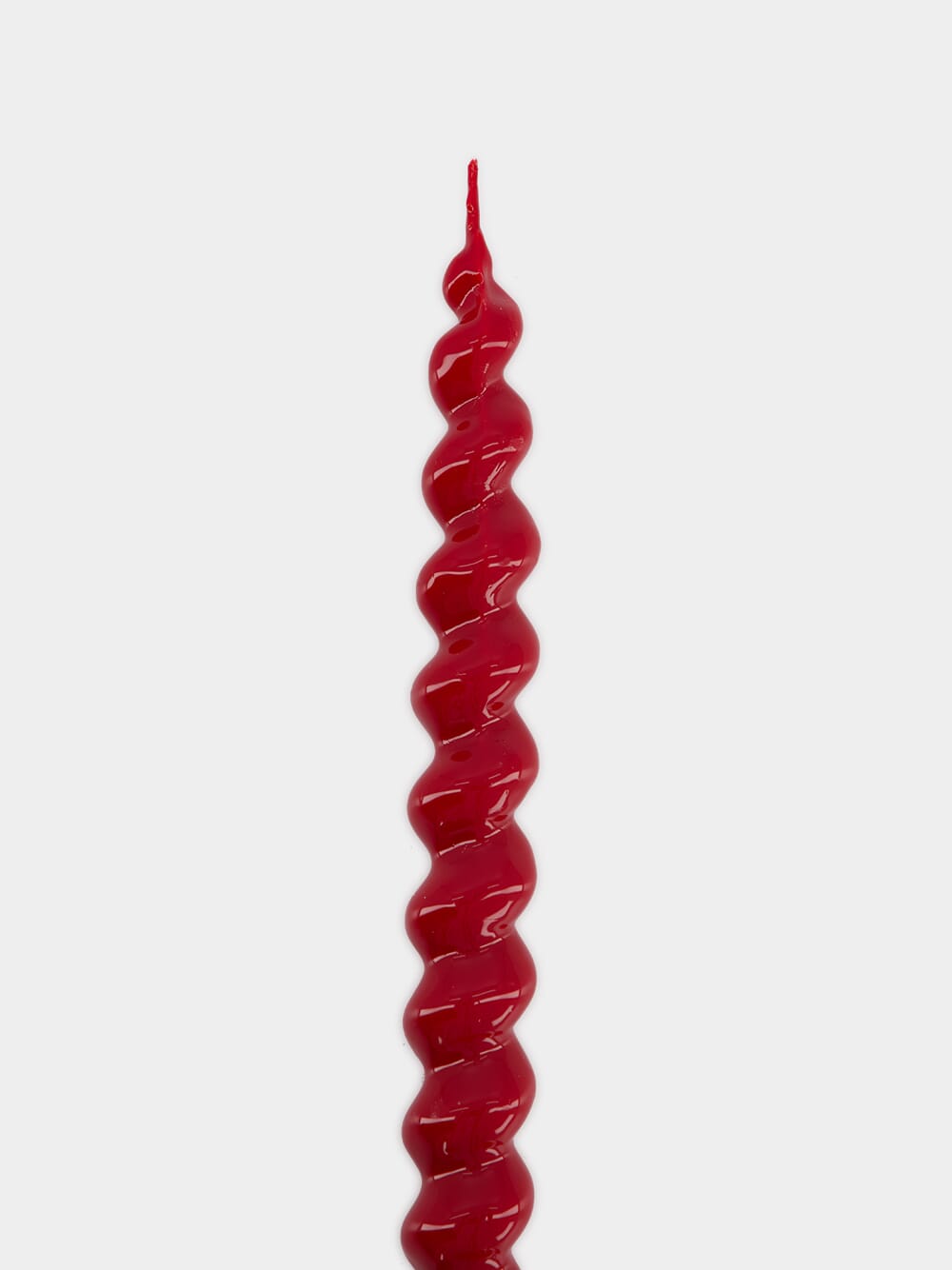 Spiral Red Candle