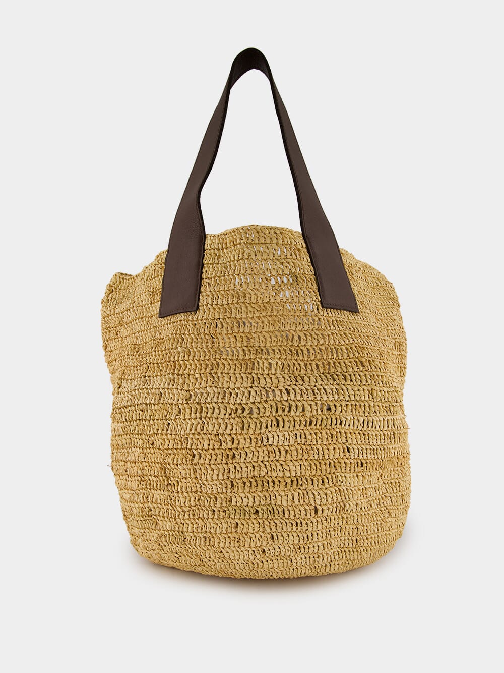 El Viajero Straw and Leather Handbag