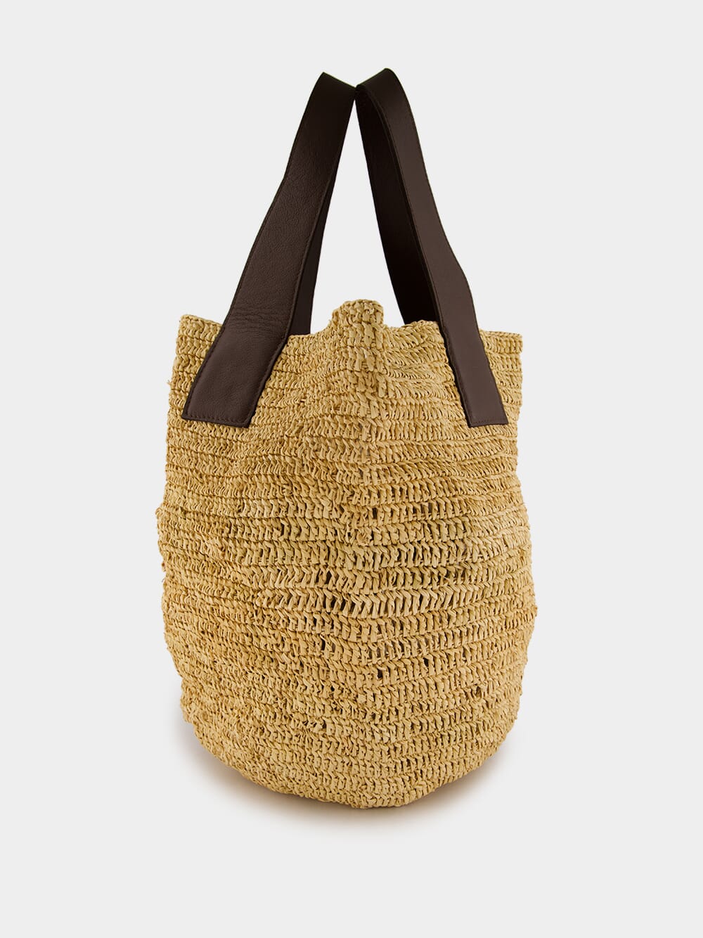 El Viajero Straw and Leather Handbag