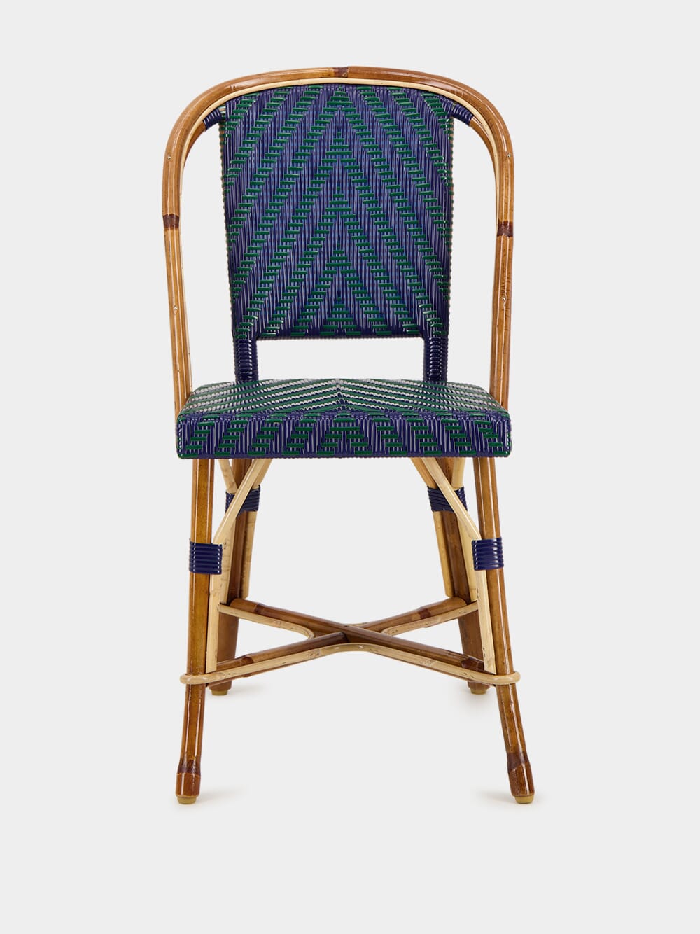 Dark Blue Rattan Chair