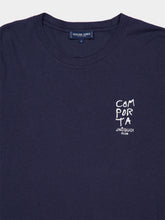 Frescobol Carioca Midnight Blue JNcQUOI Comporta Linen-Blend T-Shirt