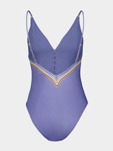 Zimmermann Blue Floral Ottie Plunge Swimsuit