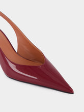 Amina Muaddi Wine Anok Sling 55 in Nappa