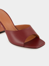 Amina Muaddi Wine Lupita Slipper Nappa