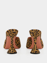 Amina Muaddi Lupita 95 Leopard Suede Heeled Mules