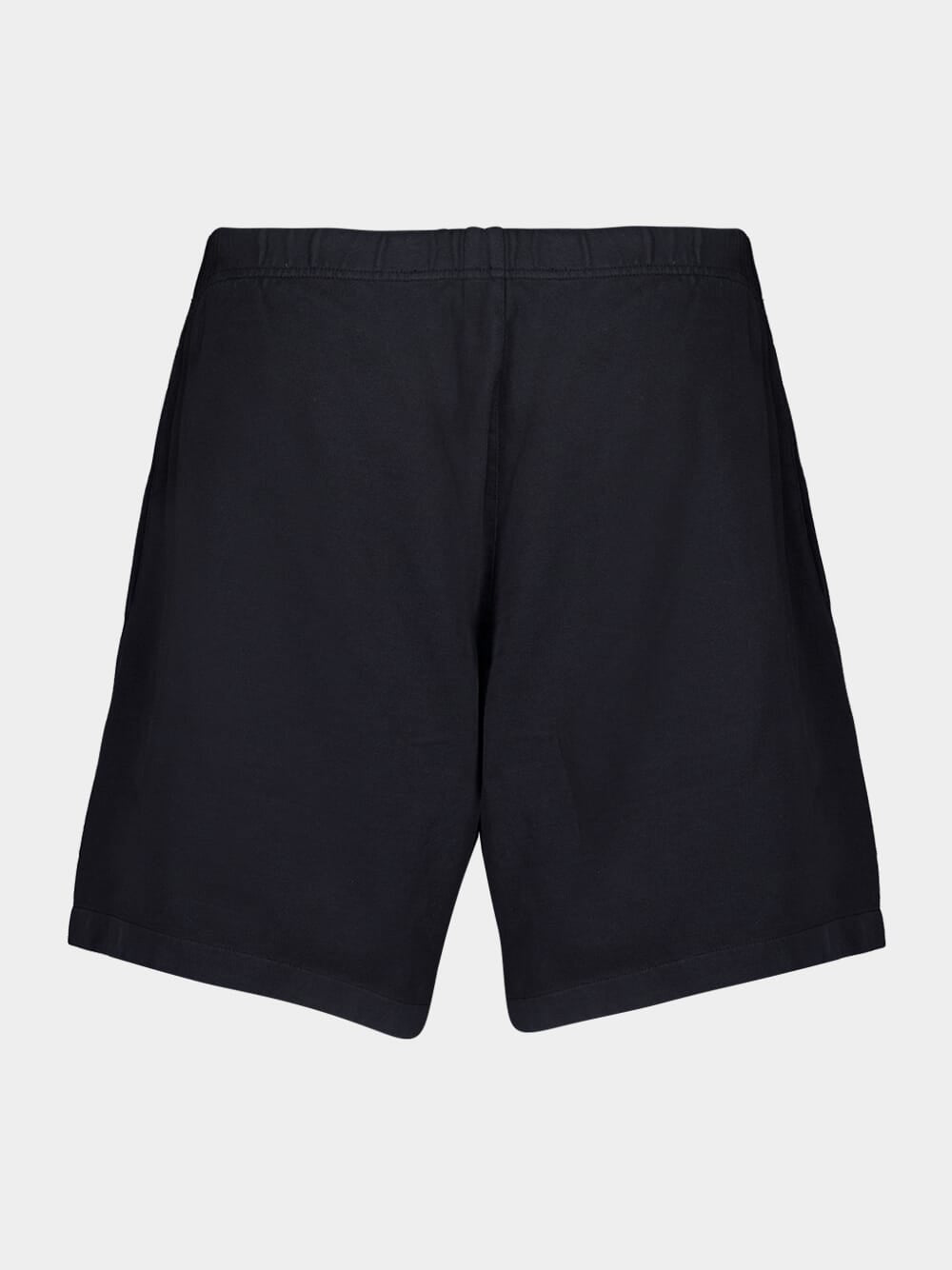 Black Heavy Jersey Soccer Shorts