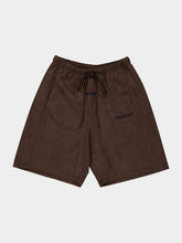 Fear Of God Essentials Brown Suede Fleece Relaxed Shorts
